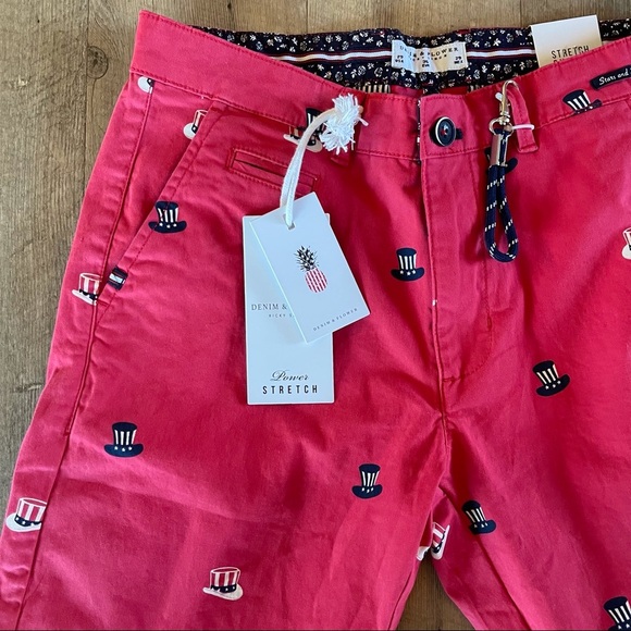 Denim & Flower Other - NWT Denim & Flower Patriotic Uncle Sam Shorts